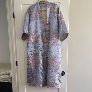 Floral Satin Kimono Jacket or robe